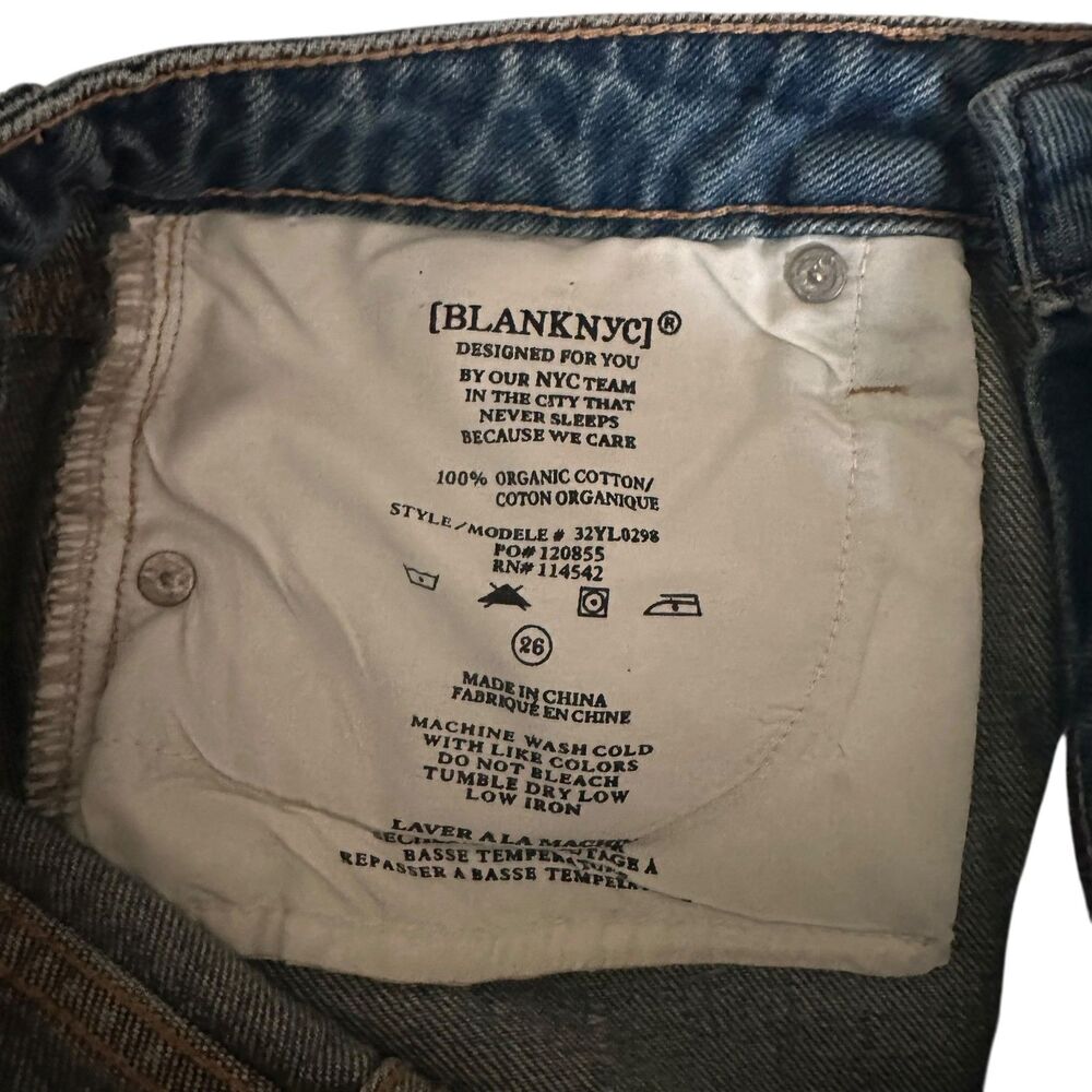 BLANKNYC Eye Opener Distressed Denim Skirt NWT 26 - Picture 5 of 5